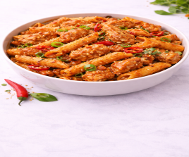 FIERY INDO_ITALIAN CHICKEN PASTA